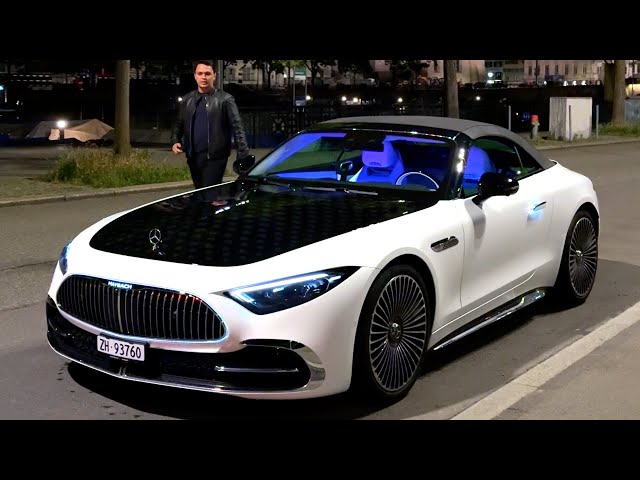 NEW MAYBACH SL 680 - Night Drive Mercedes SL Red Full Review Interior Exterior