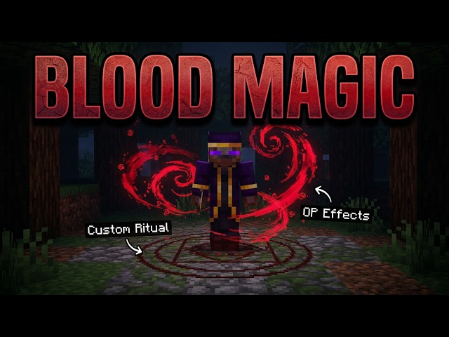 Blood Magic - Minecraft Bedrock Command Block Tutorial!