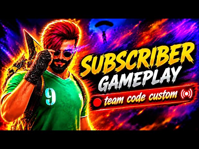 [LIVE]🔴 TEAM CODE LIVE | JOIN FAST 🔥 | FREE FIRE CUSTOM ROOM 🎮 #freefire #livestream #teamcode