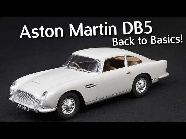 Great For Beginners! Airfix Aston Martin DB5 in 1/43 Scale Model Kit - Back To Basics Build & Review
