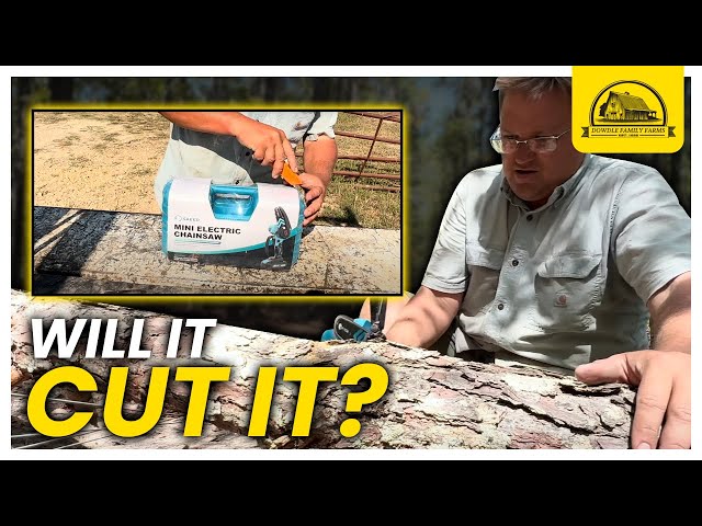 A Battery Powered Chainsaw on the Farm? The Saker Mini Chainsaw