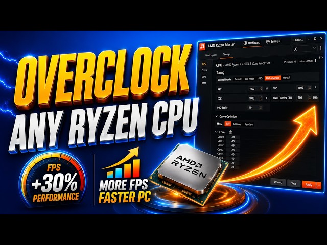 How to Overclock ANY Ryzen CPU!🚀(Safe and Easy) 2026 Guide
