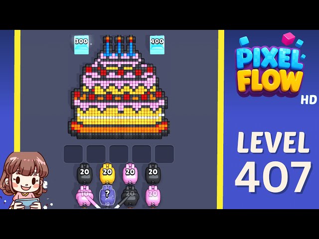 Pixel Flow Level 407 Solution Walkthrough