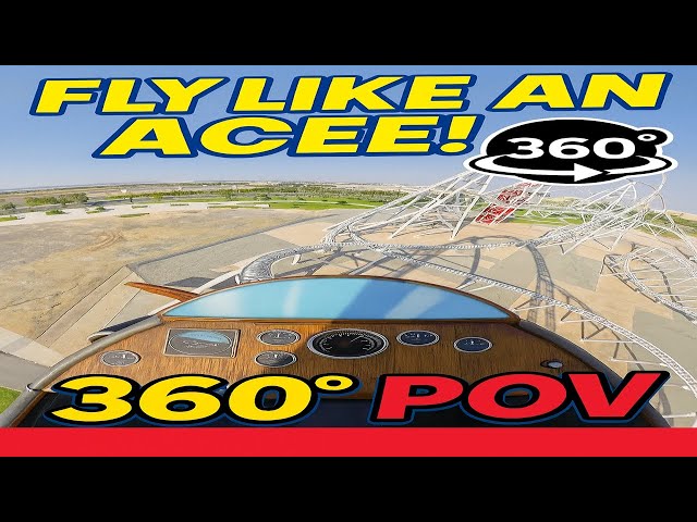 Flying Aces 360° POV | Soar Through Ferrari World’s Record-Breaking Coaster!