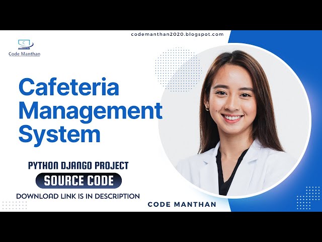 Cafeteria Management System | Python Django Project