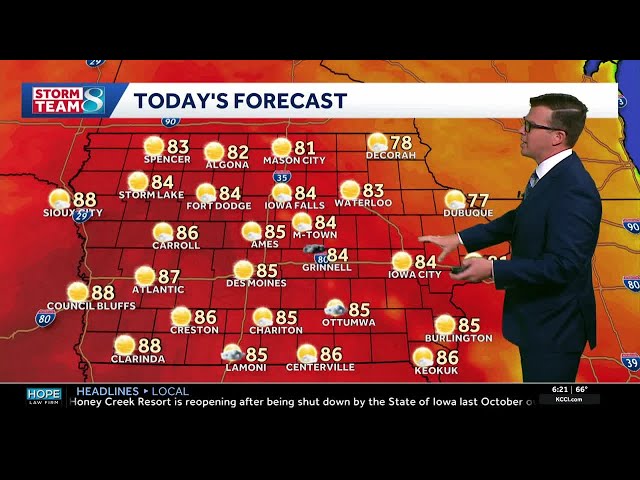 Iowa weather: Warm weather continues with late week storm chances