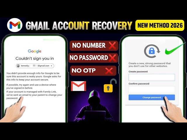 How to Recover Gmail Password without Recovery Email, Phone Number & Verification Code 2026