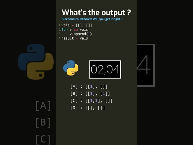 Can You Solve This Python Quiz ? 🧠 Comment Your Answer !