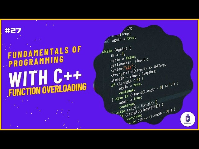 [Arabic] Fundamentals of Programming With C++ #27 - Function Overloading
