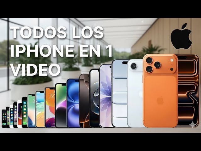TODOS los IPHONE en un VIDEO - iPhone 1 hasta iPhone 17 Pro Max