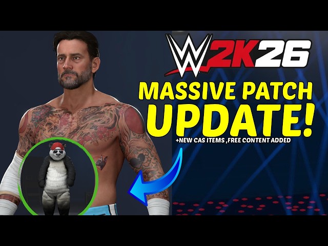 WWE2K26: FREE CONTENT,NEW CAS ITEMS & MORE ADDED AFTER PATCH UPDATE 1.12