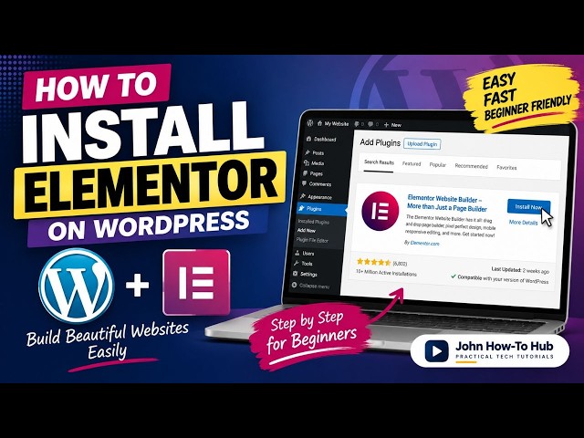 How to Install Elementor on WordPress | Beginner Tutorial