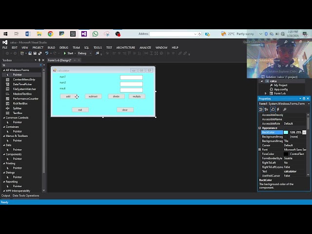 Programming a calculator in visual basic 