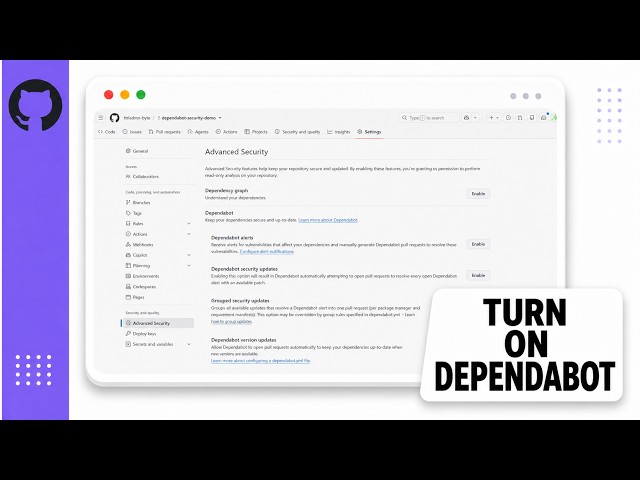 How to Configure Dependabot Security Updates on GitHub (2026 Security Automation)