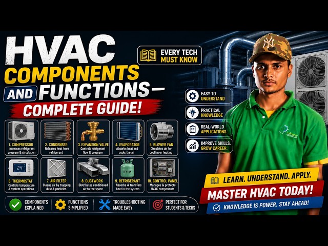 HVAC Components and Functions — Complete Guide! Every Tech Must Know