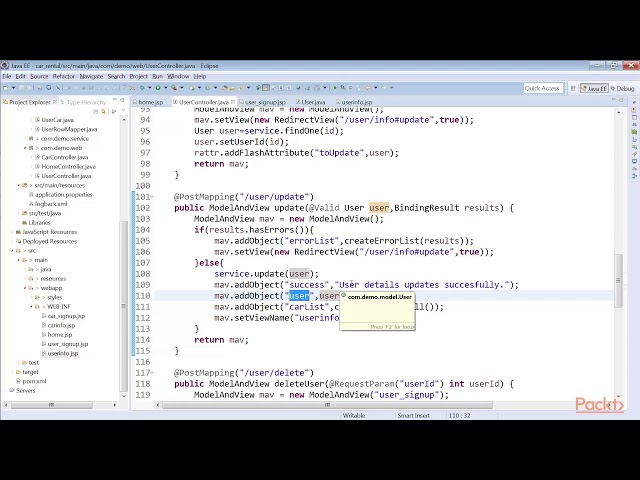 Spring 5 in 7 Days: Assignment Solution | packtpub.com