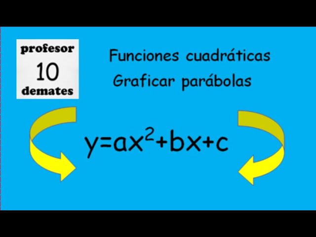 Funciones cuadráticas graficar parábola TRUCOS y ejercicios resueltos