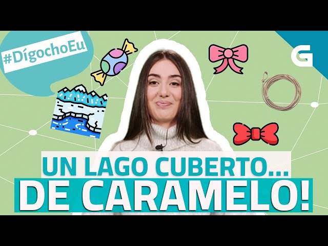 #DígochoEu Un lago cuberto de...caramelo!