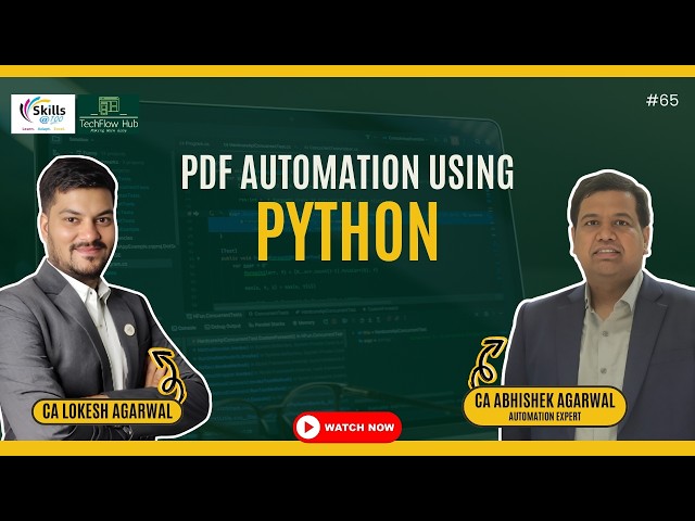 Pdf Automation using Python || Learn Python || Vibe Coding || Skills@100