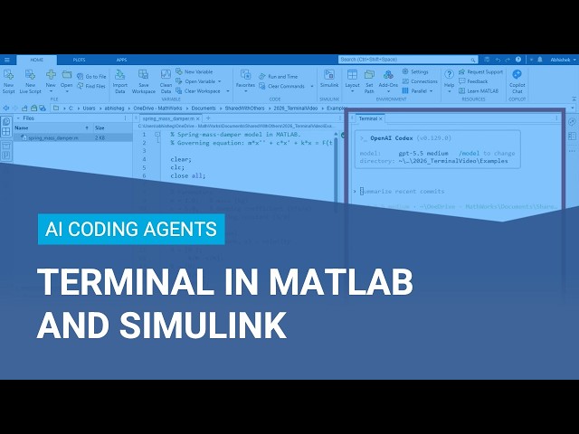 How to Use Terminal to Bring AI Coding Agents into MATLAB and Simulink