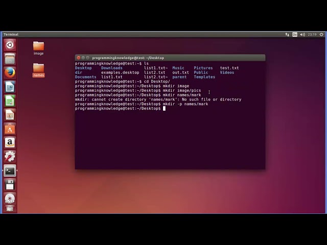 Linux Command Line Tutorial For Beginners 6 -  mkdir Command - ProgrammingKnowledge