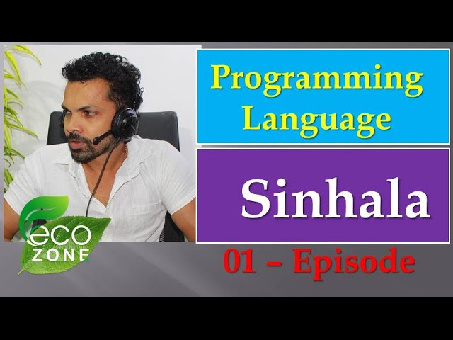 Introduction of programming language   Sinhala