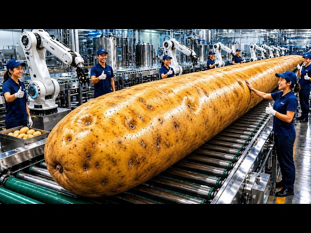How Millions of Potatoes Are Turned Into Juice in a Massive American Factory