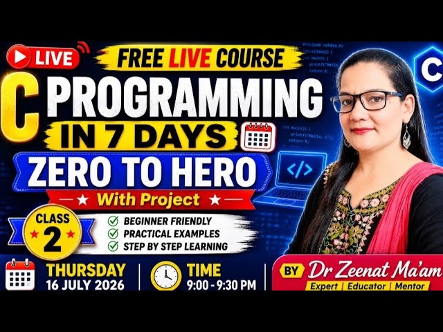C Programming Free Course Class 2