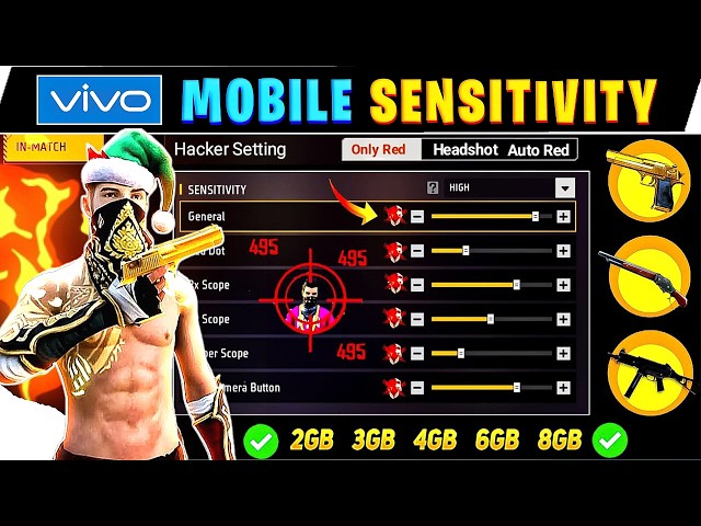 Pro Headshot sensitivity 🔥|| Free fire headshot setting in tamil || Vivo Mobile headshot setting ✅