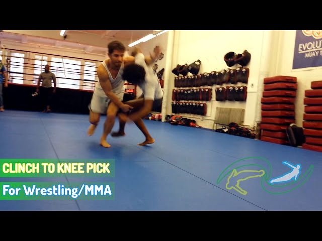 How to knee pick from the single underhook - Wrestling for MMA