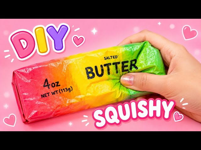 DIY Butter Squishy 🧈✨ | How to Make a Butter Squishy at Home | Easy Paper Squishy