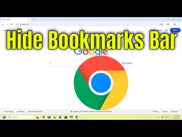 How To Hide Bookmarks Bar on Google Chrome [Guide]