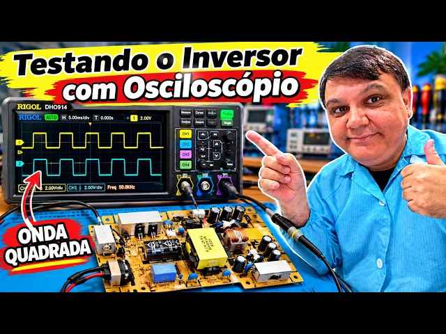 975 - Testing the Inverter Circuit with an Oscilloscope