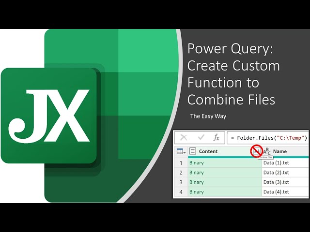 Power Query: Create Custom Function to Combine Files (The Easy Way!)