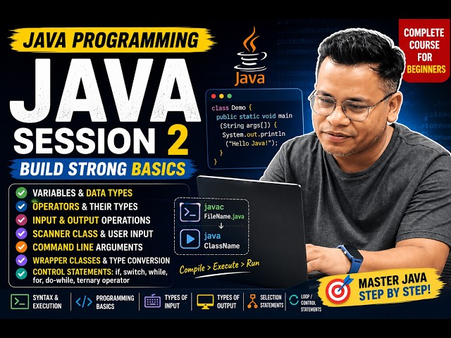 Java Programming Session 2 | Command Line Arguments