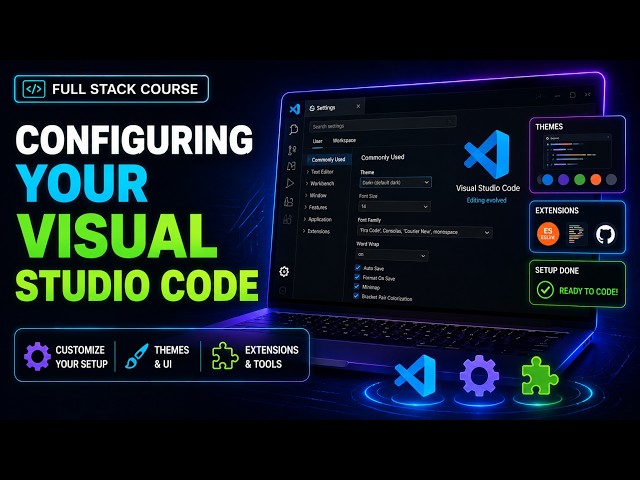 3. Configuring your Visual Studio Code - Full Stack Web Development Course 2026