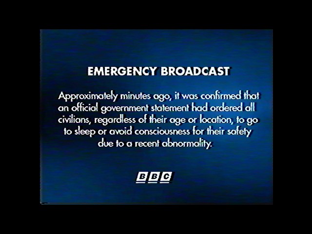 BBC EAS Scenario - Do Not Wake Up (1996)