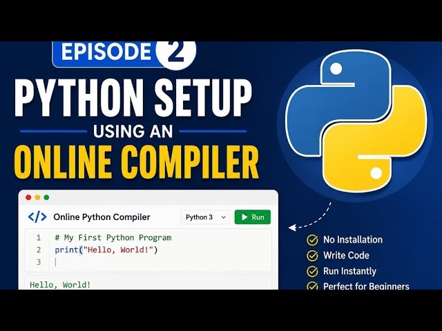 Python Setup Using an Online Compiler