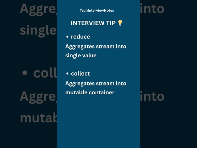 reduce vs collect Explained | Java 8 Interview Question