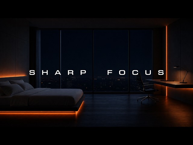 🔴 LIVE 24/7 • Sharp Focus Radio • Deep Work Music for Coders, Writers & Creators • Lofi Ambient