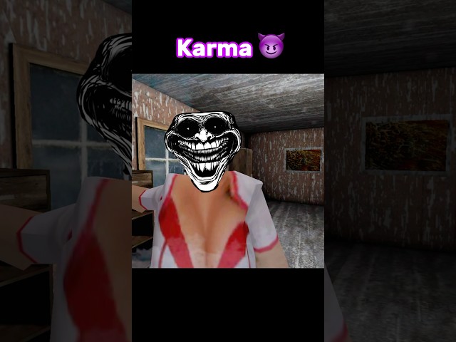Karma ☠️😈 #shorts #scary #granny #ytshorts #nostalgia
