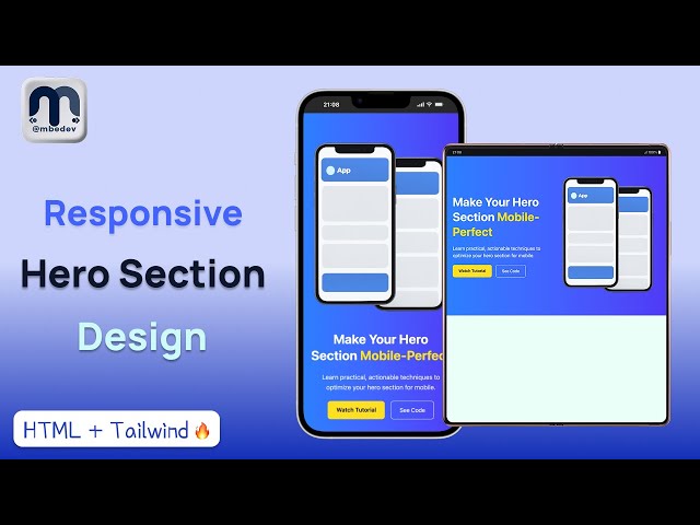 Build a Responsive Hero Section with Tailwind CSS