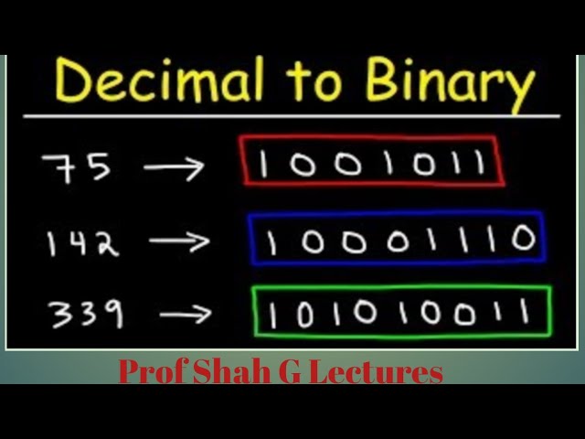 How to convert Decimal Number System into Binary Number System||