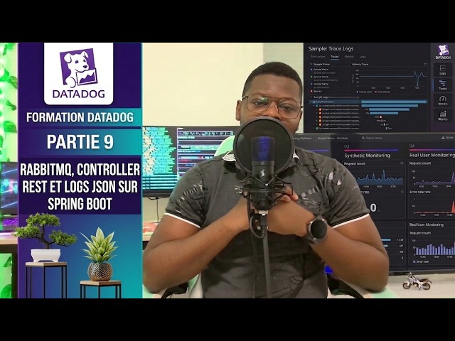 Datadog RabbitMQ, REST Controller, and JSON Logs on Spring Boot