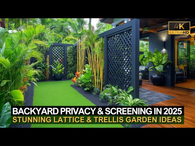 🌿 Stunning Lattice & Trellis Garden Ideas for Backyard Privacy & Screening in 2025