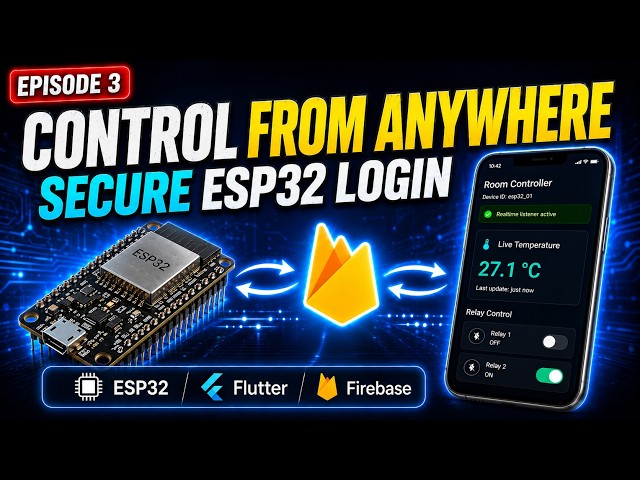 Firebase Authentication to My ESP32 IoT Project 🔐 | Secure Flutter App + Realtime Database