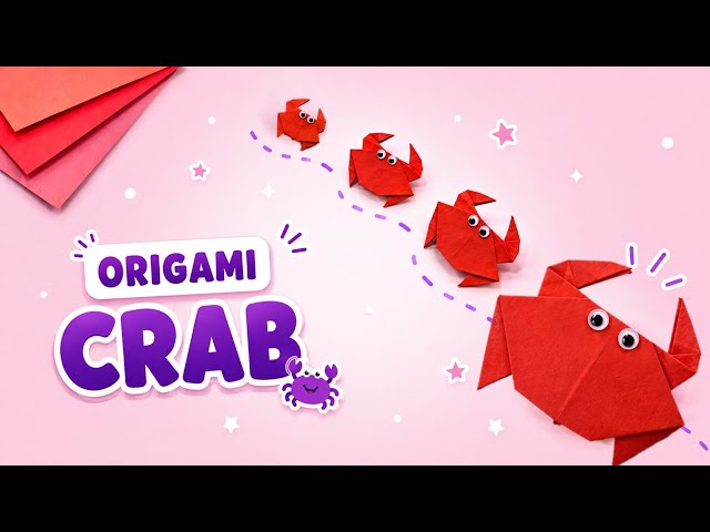 How to Make an Origami Crab 🦀 | Easy Paper Crab Tutorial | DIY Origami