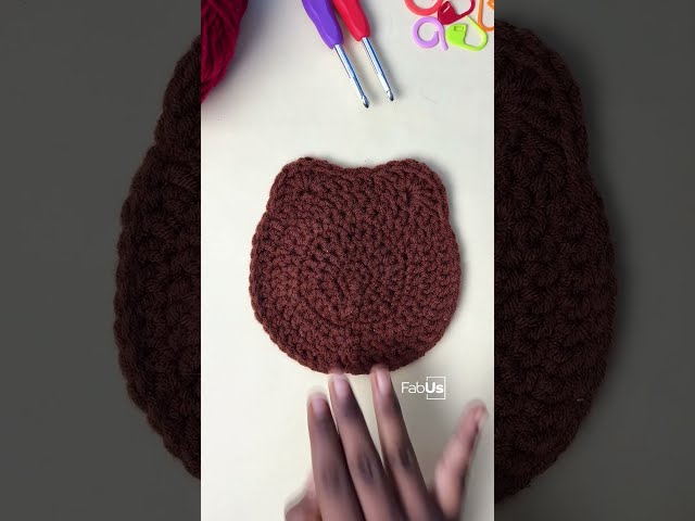 Bear coaster 🪡| Easy Crochet Tutorial for Beginners #Crochet #LearnCrochet