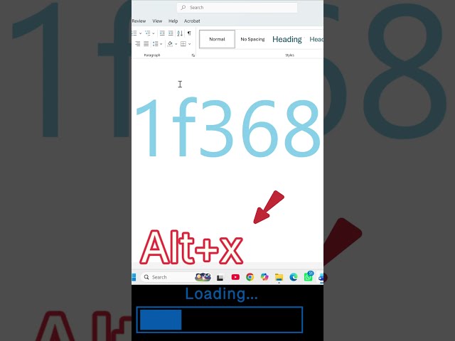 MS Word Magic 😱 | Ice Cream Symbol Kaise Banaye | MS Word Unicode | Alt+X Trick | Amazing Symbol