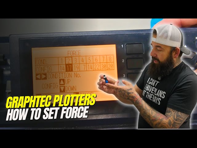 Graphtec Plotters: How To Set Your Force & Conditions